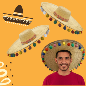Chapéu Mexicano de bolinha