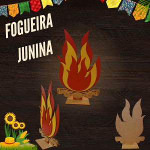 Totem 3d fogueira- festa junina