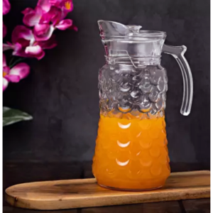 Jarra de vidro escamas c/tampa  1,7L