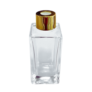 Frasco de vidro quadrado 250ml c/tampa difusor