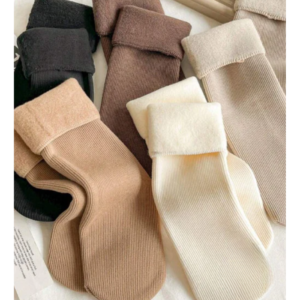 Kit 3 Pares de Meias Térmica Grossa Flanelada Fleece Inverno Frio Intenso Unissex